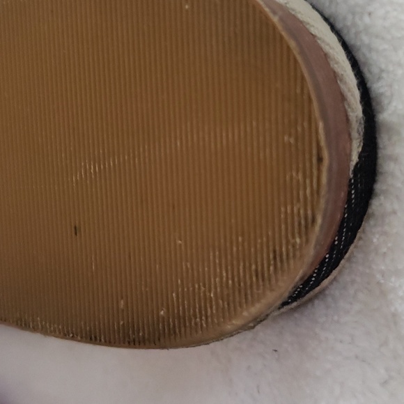 Talbots | Women's Lady Bugs Black/White Gold Stripes Slip-On Mules Sz 7M - Picture 8 of 10